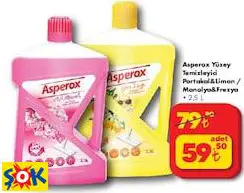 ASPEROX YÜZEY TEMİZLEYİCİ PORTAKAL&LİMON / MANOLYA&FREZYA 2,5 L ASPEROX YÜZEY TEMİZLEYİCİ PORTAKAL&LİMON / MANOLYA&FREZYA 2,5 L